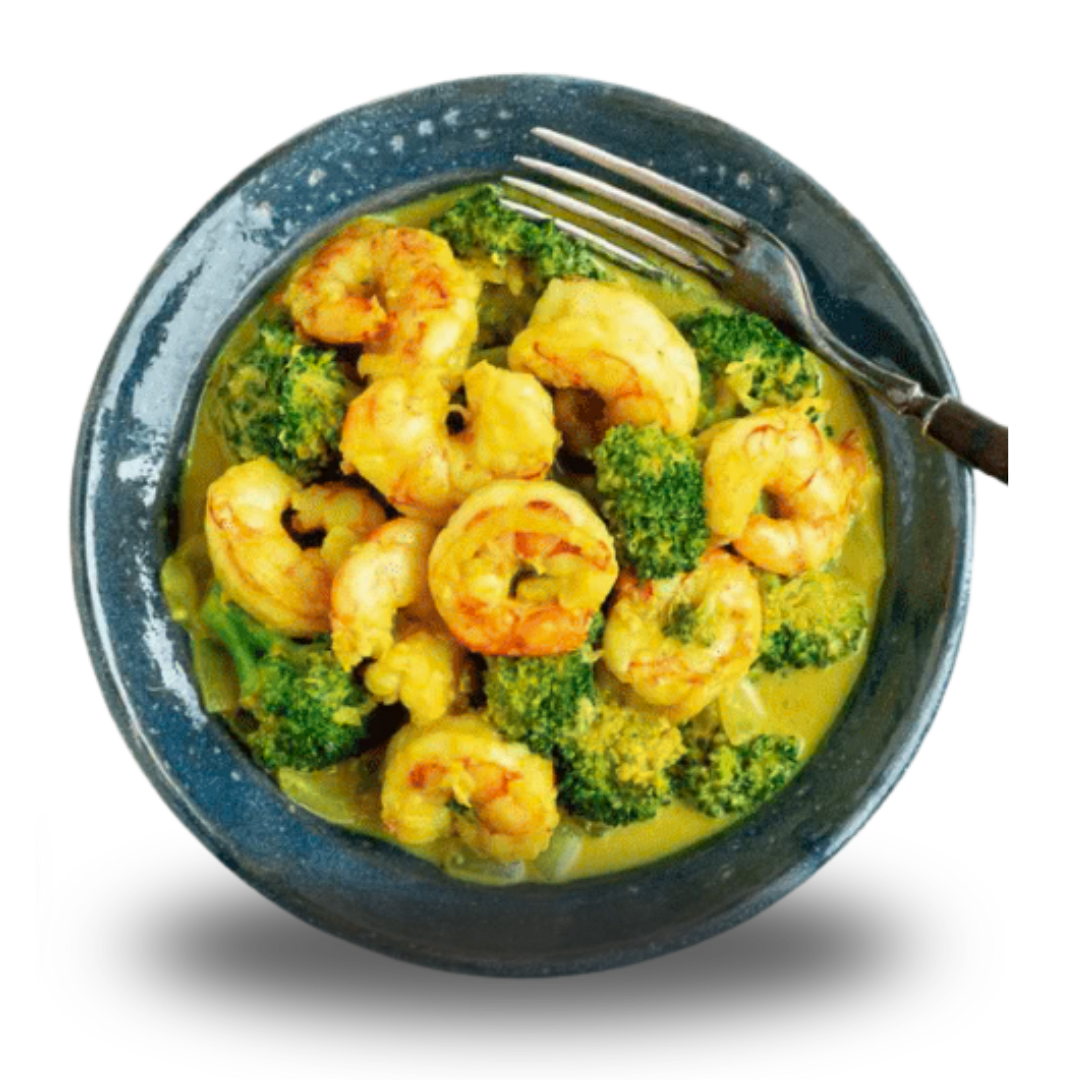 Shrimp Coconut Curry-Over Rice