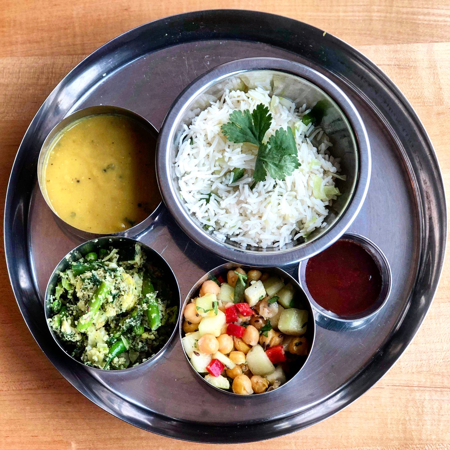 Full Thali-Lunch Box with 3 Sides