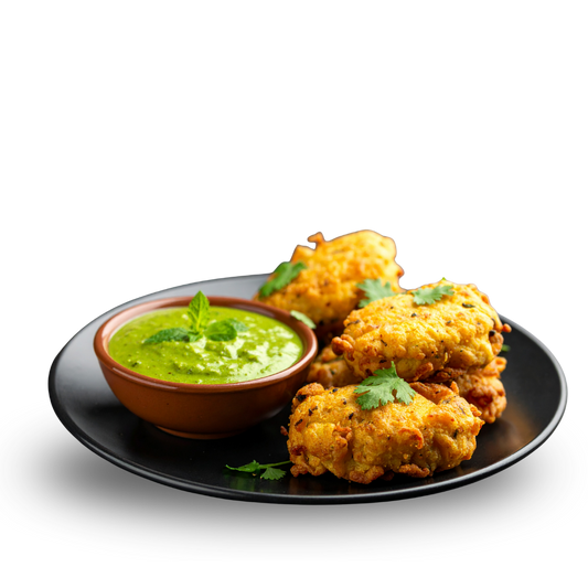 Cauliflower Pakora with Chutney